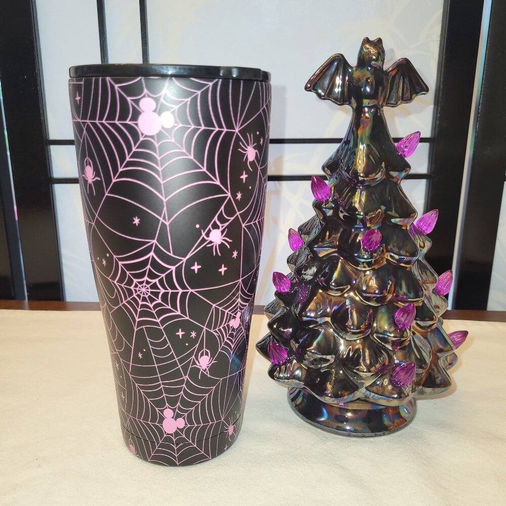 2025 Disney Halloween PINK Mickey Mouse SS Tumbler w/ Straw